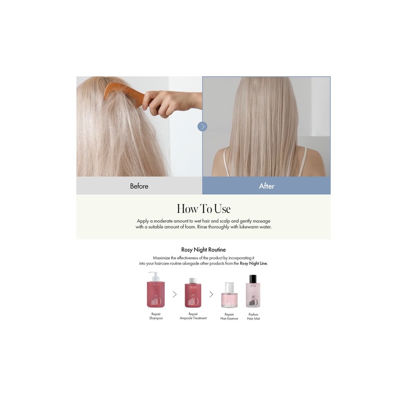 anillo [anillo]Rosy Night Repair Shampoo 450ml