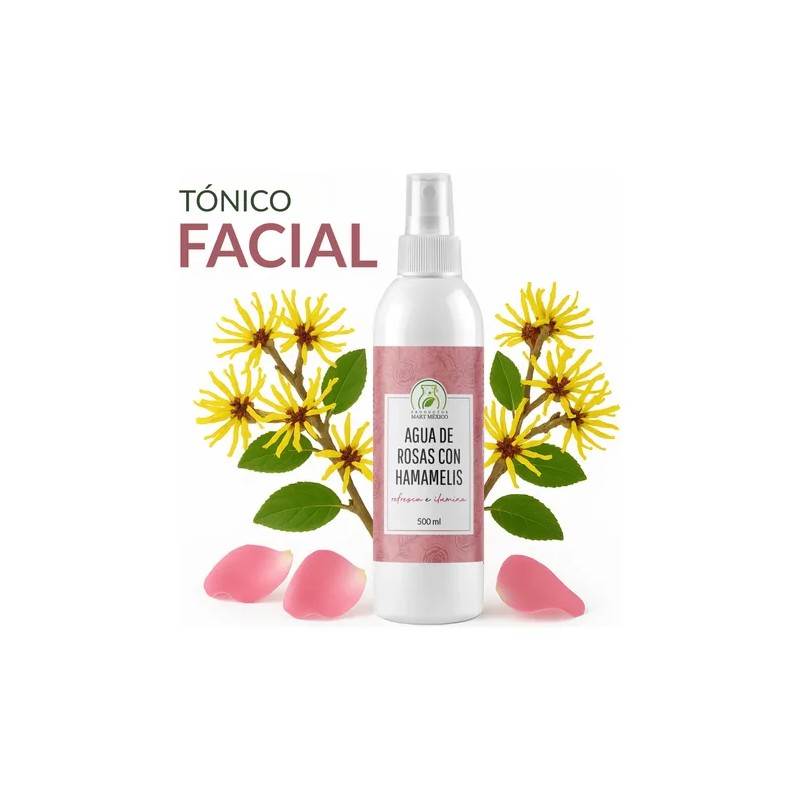 Agua De Rosas Con Hamamelis Minimiza Los Poros (500ml)