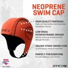 ZONE3 Orange Neoprene Swim Cap