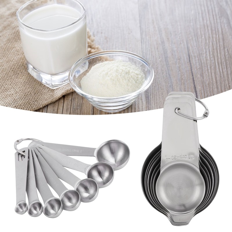 14Pcs/Set Measuring Cups Spoons Kit with Scales Food Grade Stainless