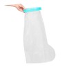 FOMIYES Transparent Reusable Foot Cover for Easy Bathing Comfortable Protector