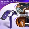 Enhon Sweat Scraper for Horses Mane and Tail Brushes for