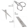 Healeved 2pcs Set Mustache Scissors Beard Shears Mustache Trimming Scissors