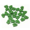 Trucraft - Green Wooden Christmas Tree Shaped Buttons - Pack
