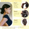 XCHJH 2025 New Hgyugrf Messy Bun Hair Piece – Clip-On