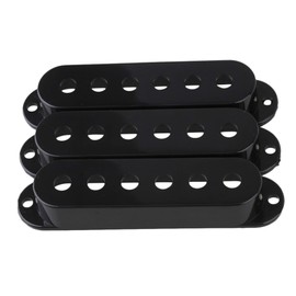 Black Single Coil Pickup Cover Volume For Electric Guitar Pack of 3