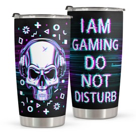 Macorner Gifts For Gamer - Stainless Steel Skull Tumbler 20oz Gift For Men - Birthday Gifts for Dad From Kids & Birthday Gifts for Dad - Christmas Gift for Men Boyfriends Brother Kids Teenage Boys