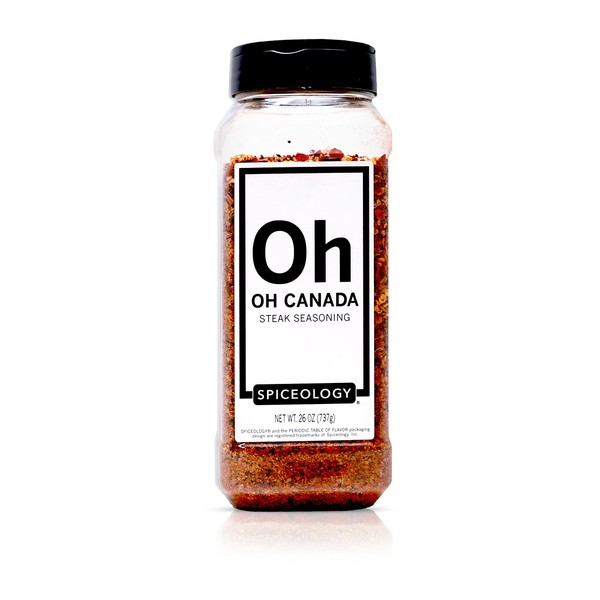 Spiceology - Oh Canada Steak Seasoning - All-Purpose BBQ Rubs, Spice Blends and Seasonings - Use on: Steak, Chicken, Pork, Steak, Bacon, Lamb, Burgers, and Meatloaf - 26 oz