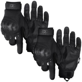 Glove Station - Tactical Shooting Hard Knuckle Gloves for Men and Woman with Touchscreen Fingers (2pk)- Durable and Comfortable Hand-Gear for Outdoor Work Shooting and Hunting
