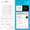 LAMPAOUS LED Dimmable Under Cabinet Lighting Kit, Hand Wave Activated