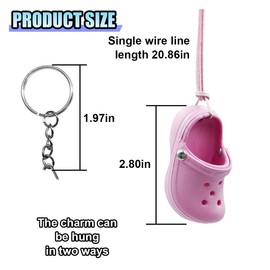 Cute Shoes Hanging Car Air Freshener Pendant, Swinging Car Rear View Mirror Charm, Auto Aromatherapy Diffuser, Mini Shoes Decoration Pendant for Cars Trucks SUVs (Pink)