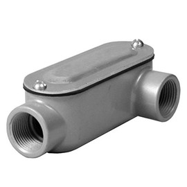 TayMac RLL100 Threaded LL Type Conduit Body, Die Cast Aluminum, Stamped Steel Cover, 1-Inch