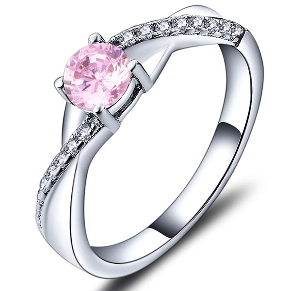 YL Women's Engagement Ring Wedding Ring Infinity Ring in 925