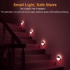 YUNLEX 2 Pack Red Night Light, Battery Operated Night Light,
