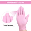 SwiftGrip Pink Disposable Gloves, Medical exam Gloves Disposable Latex Free,