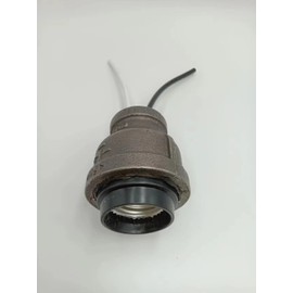Generic Iron Pipe Lamp Socket That fits 1/2-1-1/4 inch Iron Pipe (NPT), transparent