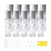 JIUWU 10Pcs 1/3Oz Glass Roller Bottles 10ml Lucky Cat Glass