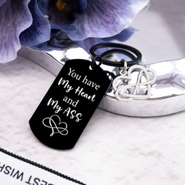Cxulquvs Boyfriend Gifts Funny Boyfriend Husband Keychain for Him from Wife Girlfriend Best Birthday Anniversary Christmas Valentines Bf Gifts Ideas for Men