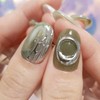 Green Latte Handmade Nail Tips - Petit Square / 그린라떼
