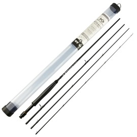 MASTER LOGIC Fly Fishing Rods, Portable 4 Pieces 10ft 3wt Fishing Rod with IM8 Graphite Blank, EVA Carbon Grips Fly Pole Tube