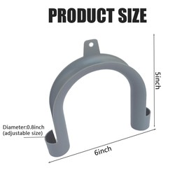 2Set Oxygen Hose Hanger Holder, Adjustable Tube Clamp to Bed,Anti-Winding Oxygen Hose Organizer, Universal Hanger Oxygen Tube Supplies Fits Most Hose