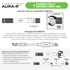 Police Security - Aura-R Flashlight - 360 Lumens - Water