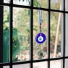 WEBEEDY Pack of 4 Blue Evil Eye Beads Pendants, Car