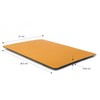 Sets of 4 Mustard Yellow Recycled Leather Placemats (28cm x