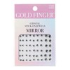 Gold Finger Crystal Stick-On Jewels - 54 pcs Self-Adhesive Multi-Use