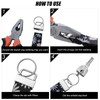 75 Pieces Key Fob Hardware Set, Includes 25 Lanyard Wristlet