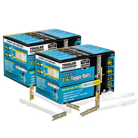 TOGGLER SNAPTOGGLE BB Toggle Anchor, Zinc-Plated Steel Channel, Made in US, 3/8" to 3-5/8" Grip Range, for 1/4"-20 UNC Fastener Size (Pack of 200)