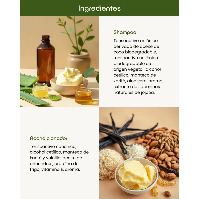 Kit Anticaída Shampoo Y Acondicionador Sólido - Nuneth
