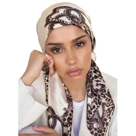 YMXHHB Silk Like Scarf Neck Scarves Women’s Large Square Satin Hair Scarf 35 x 35 inches (Ac01)