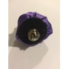 Unbranded Rose Shaped Lapel Stud Pin - Purple Silky Texture