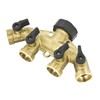 Yardsmith Brass 4-Way Restricted-Flow Water Shut-Off