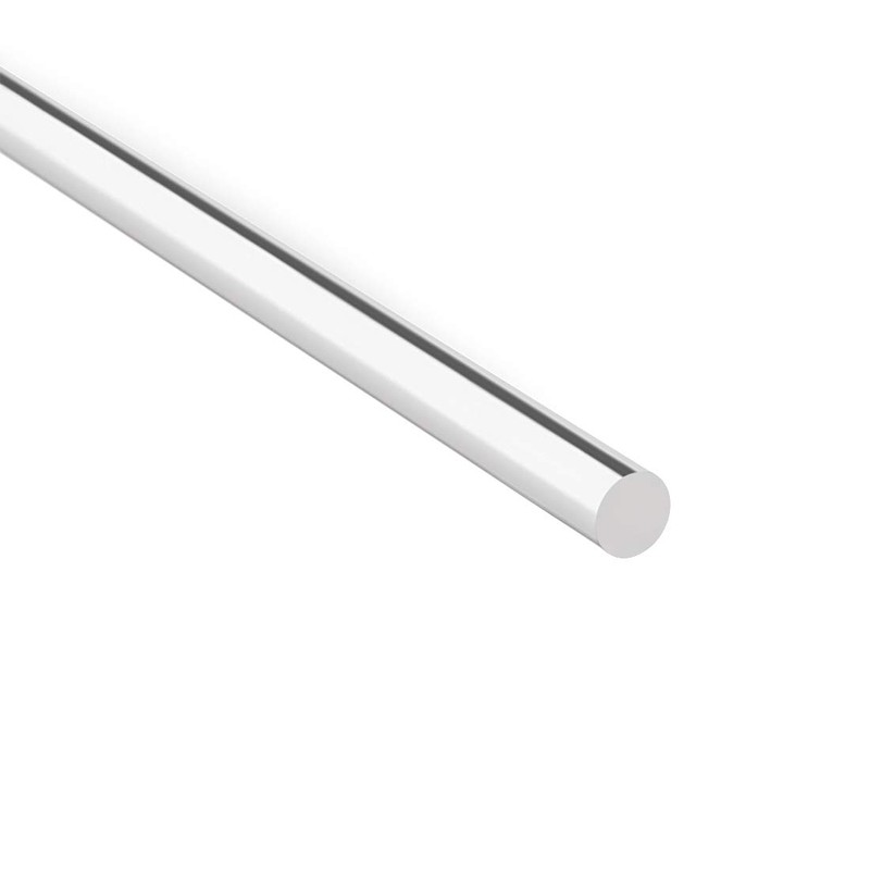 sourcing map Acrylic Round Rod,Clear,0.2 inch Diameter 10inch(247mm) Length,Solid Plastic