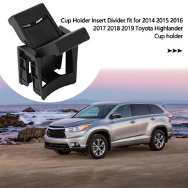 Cup Holder Center Console Insert Divider OE:55618-0E170-C0 Fit for 2014 2015 2016 2017 2018 2019 Toyota Highlander (Style A-Fit Toyota)