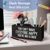 SNNDER Funny Office Pen Holder, Inspirational Desk Decor, You Can't
