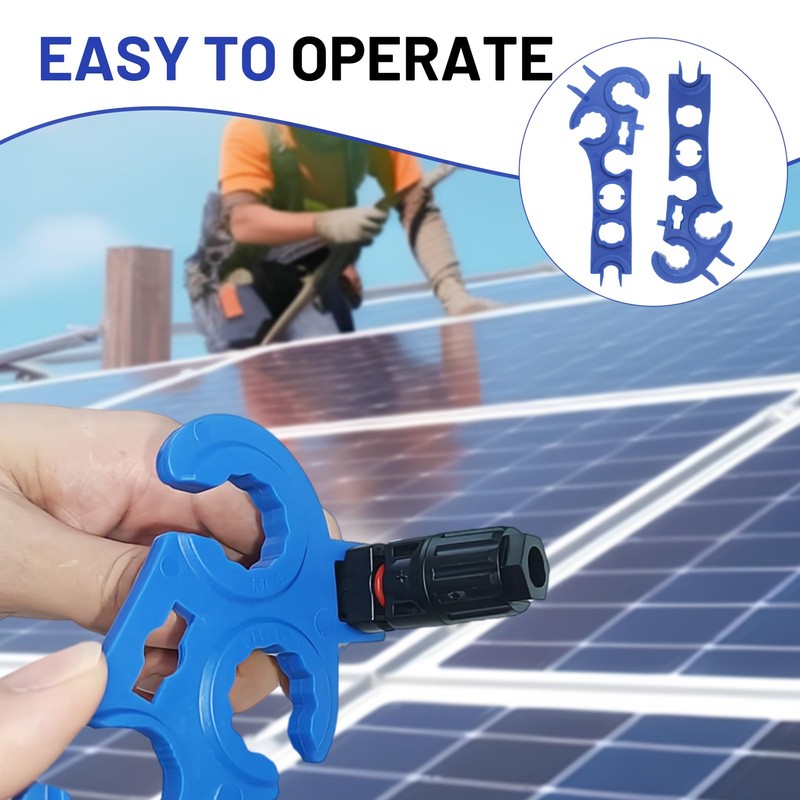 1 Pair Solar Wrench, 8-in-1 Solar Disconnect Wrench for All