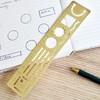Kikkerland 3 in 1 Metal Ruler