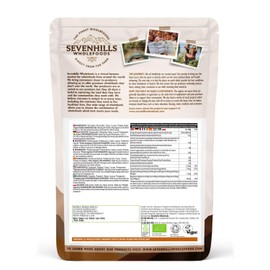 Sevenhills Wholefoods Sevenhills Wholefoods Organic Super Cacao Vegan Protein Powder | 30 Servings, 22g Protein per Serving | Natural Ingredients | Gluten & Soy Free Plant-Based | Pea, Rice & Pumpkin Protein | 1.05kg