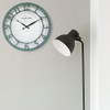 Presentime & Co 13" Farmhouse Series Wall Clock, Shiplap Style,