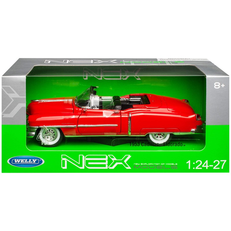 Welly Cadilac Eldorado Convertible Open Red 1953-1966 1/24 Model Car