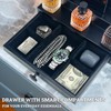 Classic Wooden Cologne Organizer for Men 3 Tier Black |