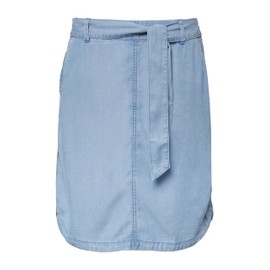 Fließender Rock aus Lyocell in Denim-Optik blau 40