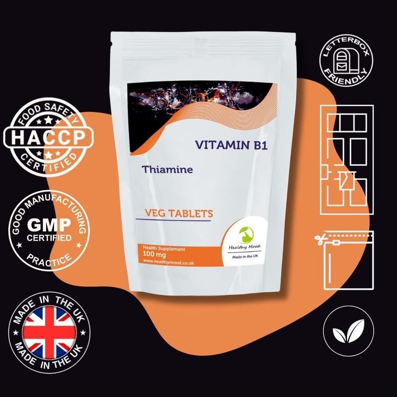 Vitamin B1 THIAMINE 100mg 250 Veg Tablets