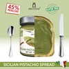 Sicilian Bronte Pistachio Spread - Gluten Free - NO Preservatives