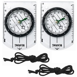 DLPRK Multifunctional Compass, Compass with Scale Ruler, Professional Compass, Navigation Compass, Expedition Maps Navigation, Orienteering, Survival