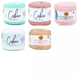 Lion Brand Coboo Cotton Yarn Price Per Skein New - Beige