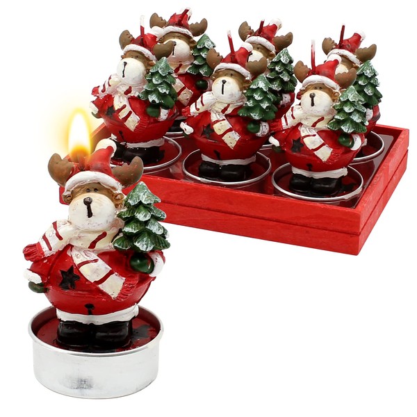 Dekohelden24 Set of 6 Christmas Trees, Dimensions of Each Tea